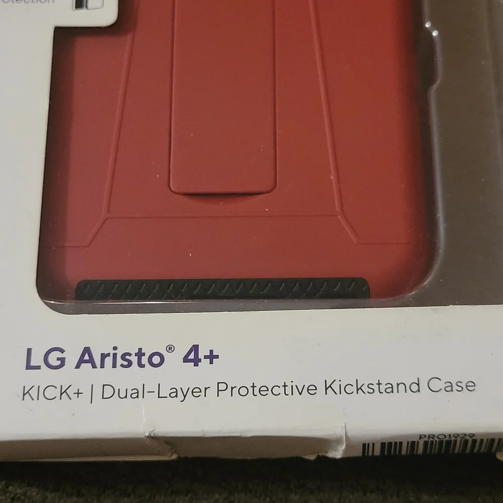 (2) LG Red Dual-Layer Cell Phone Case Metro By T Mobile